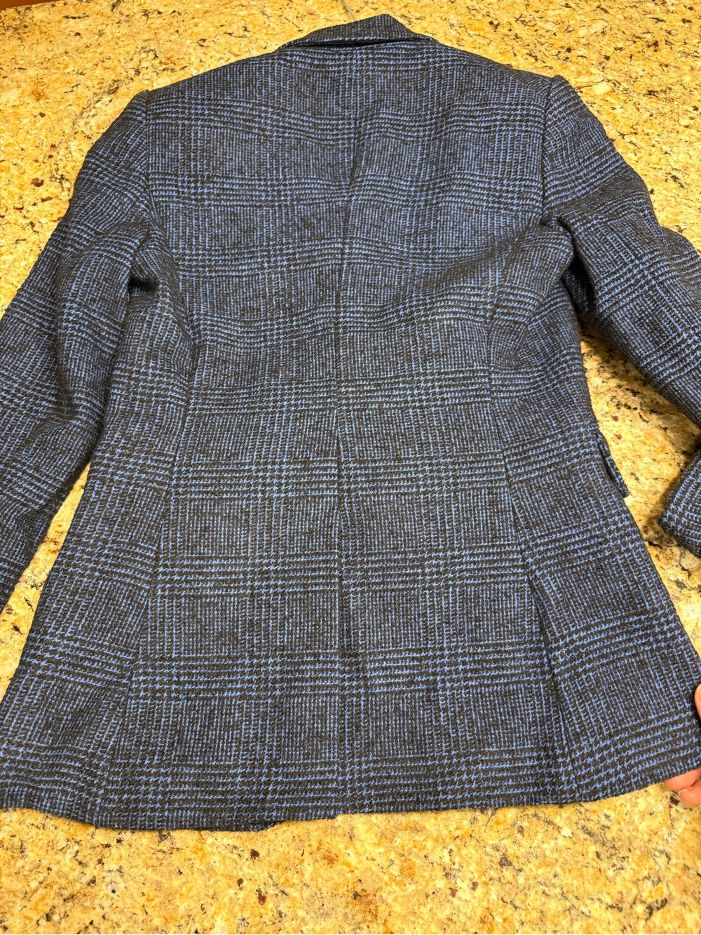 Veronica Beard Cutaway Dickey Blazer Jacket Blue Glen Plaid Size 2 - Picture 5 of 6